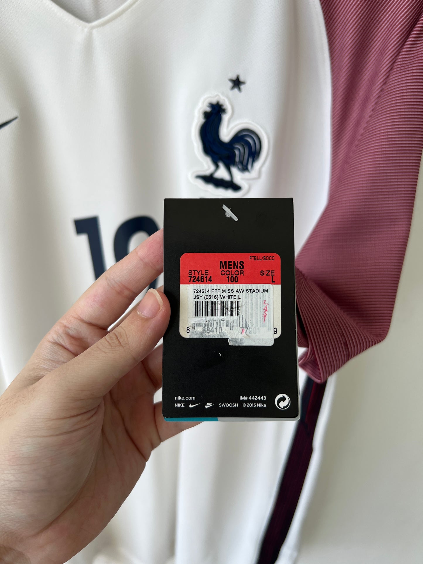 (L) France 2016-17 Home Shirt Pogba #19 (NEW)
