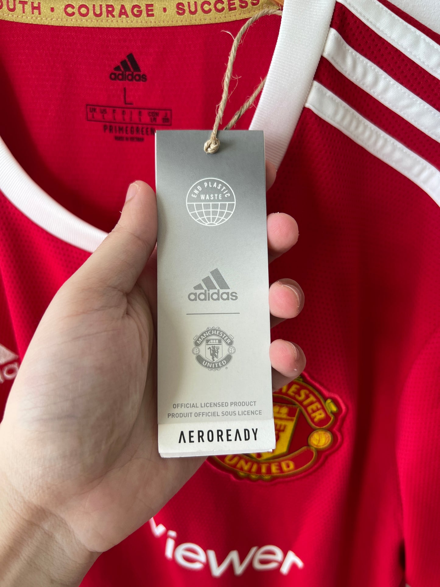 (L) Manchester United 2021-22 Home Shirt Ronaldo #7 (NEW)