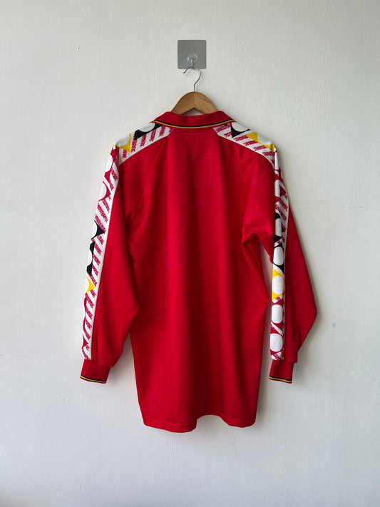 (L) Belgium 1994-96 Home Long Sleeve Shirt