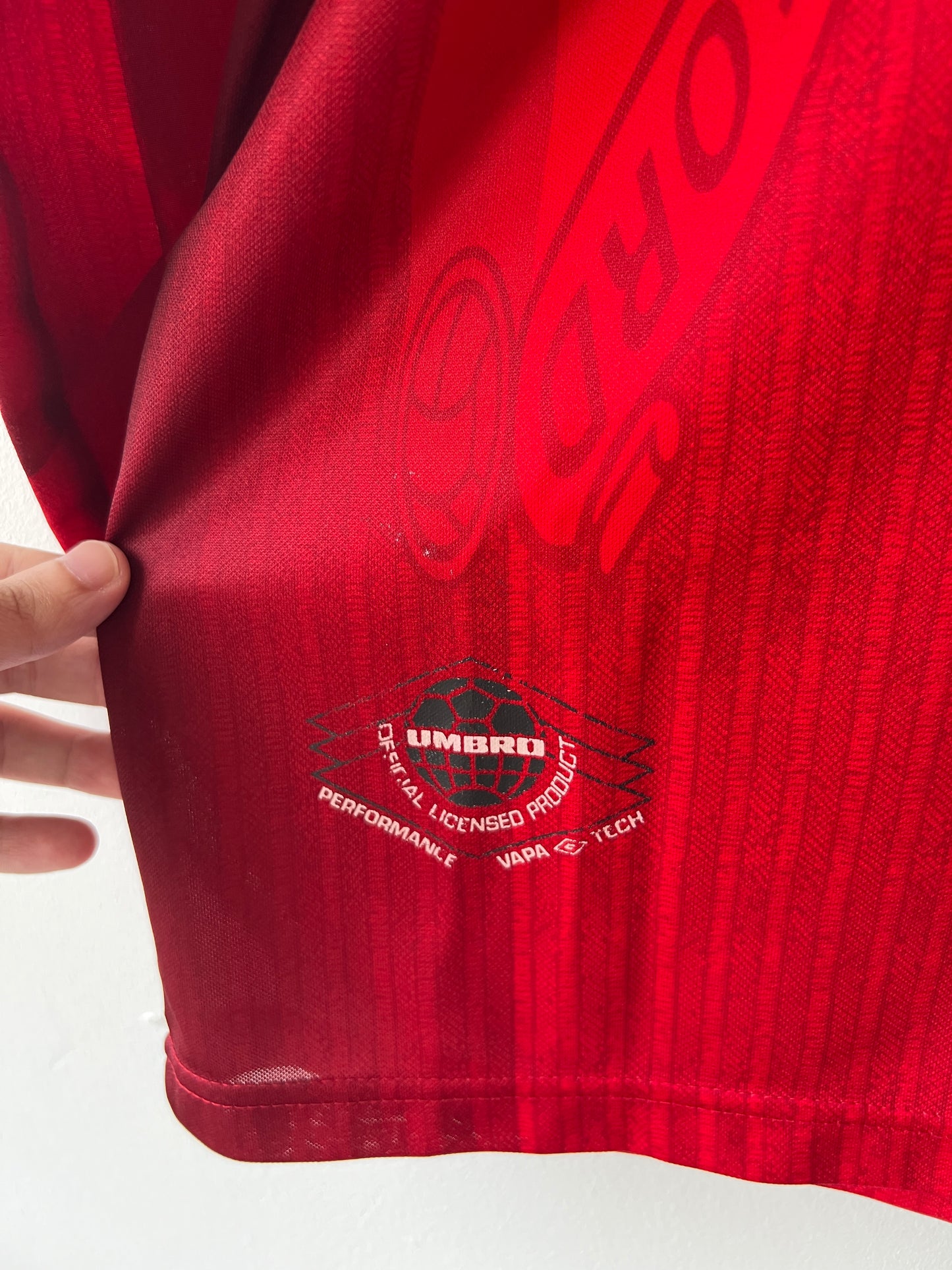 (L) Manchester United 1996-98 Home Long Sleeve Shirt