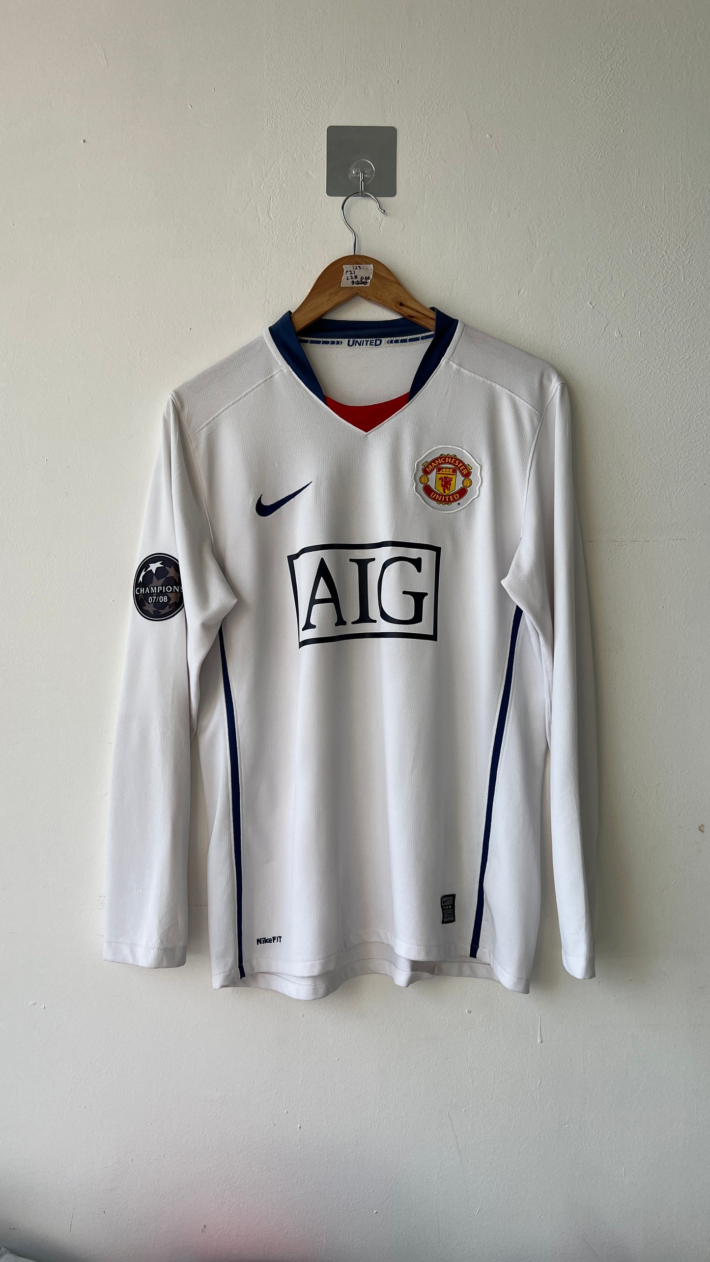 Manchester United 2008-10 Away LS Shirt Ronaldo #7 (M)