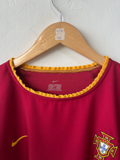 (L) Portugal 2002-04 Home Player Version Shirt C. Ronaldo #11