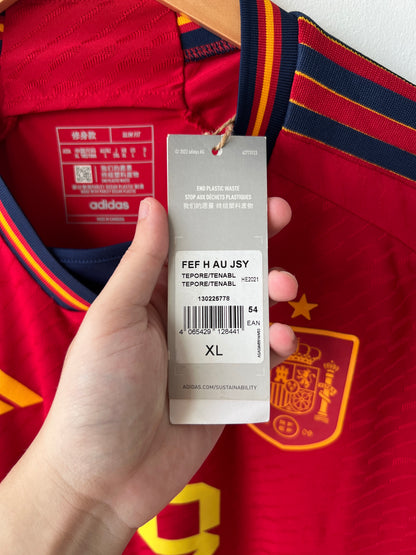 (L) Spain 2022-23 Home Player Version Shirt Lamine Yamal #19 (NEW)