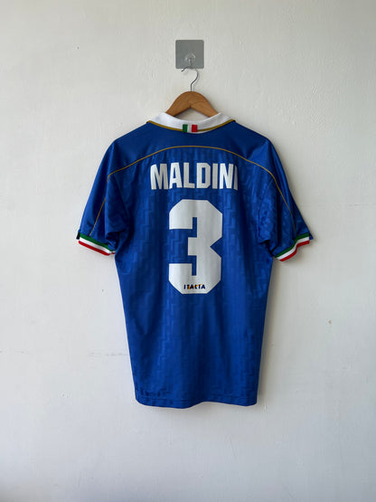 (M) Italy 1995-96 Home Shirt Maldini #3