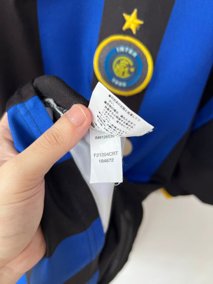 (L fits XL) Inter Milan 2002-03 Home Shirt Batistuta #19