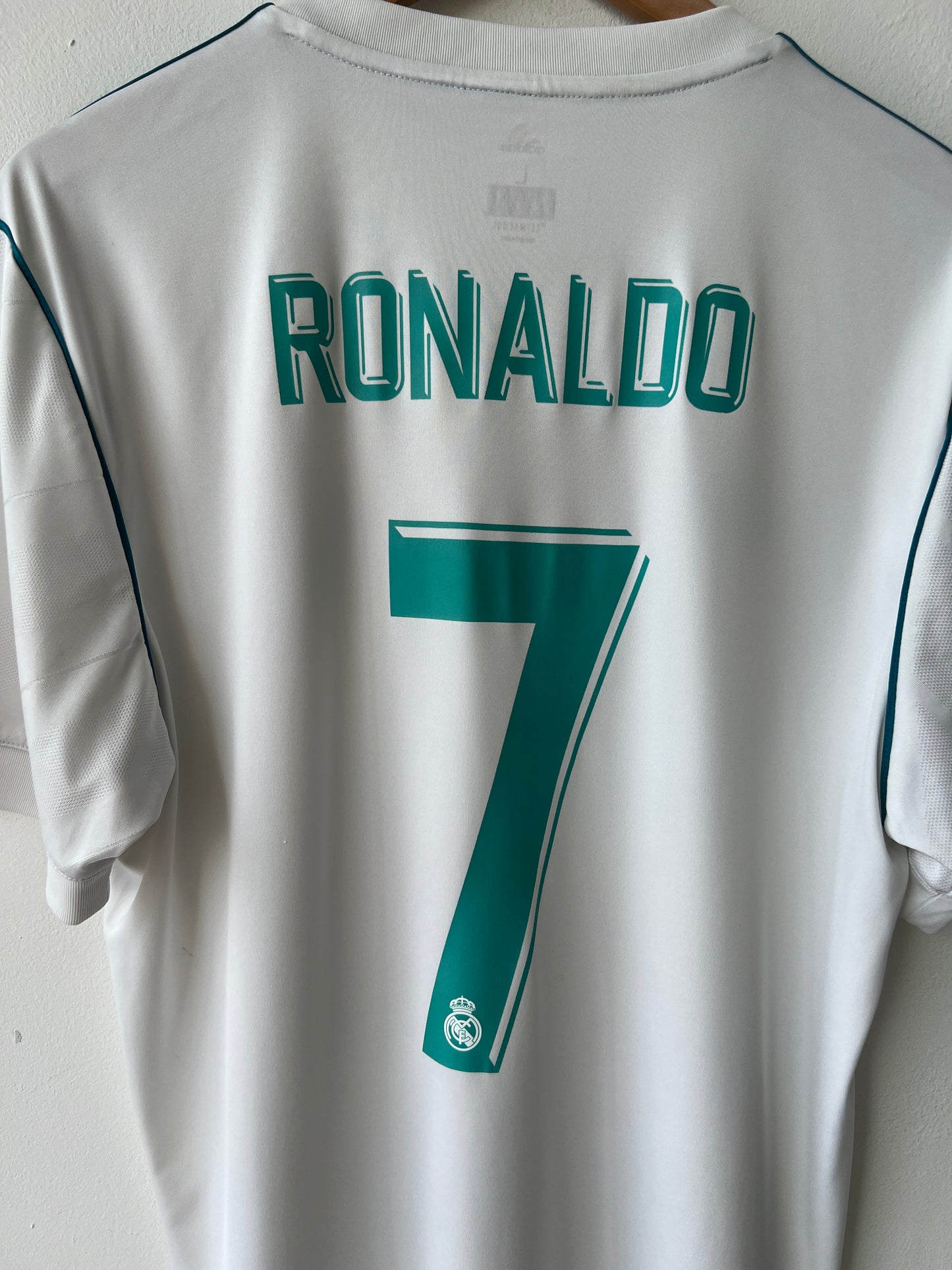 (L) Real Madrid 2017-18 Home Shirt Ronaldo #7