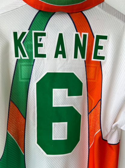 (L) Ireland 1994-96 Away Shirt Keane #6