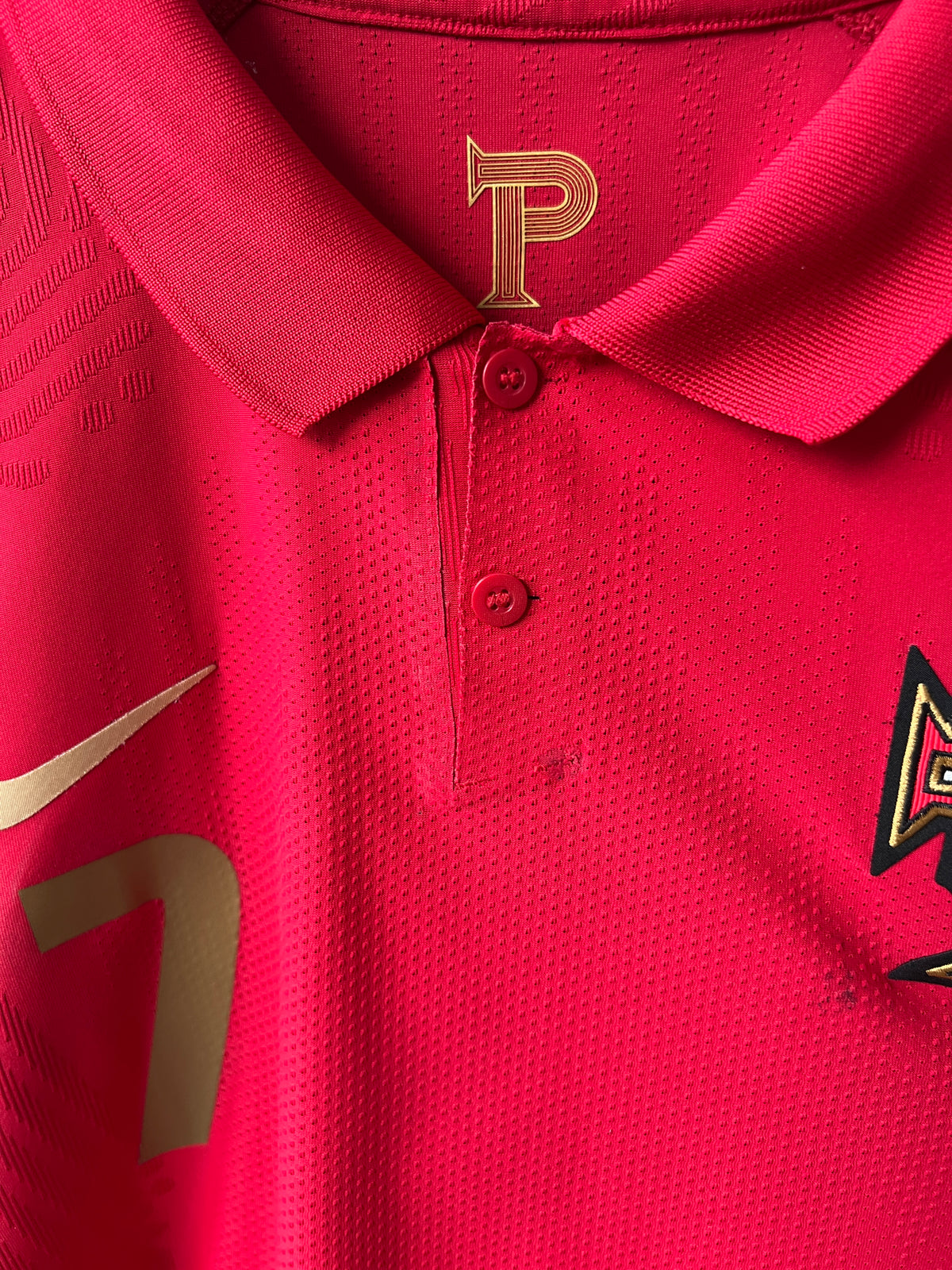 (XL) Portugal 2020-21 Home Player Version Shirt Ronaldo #7