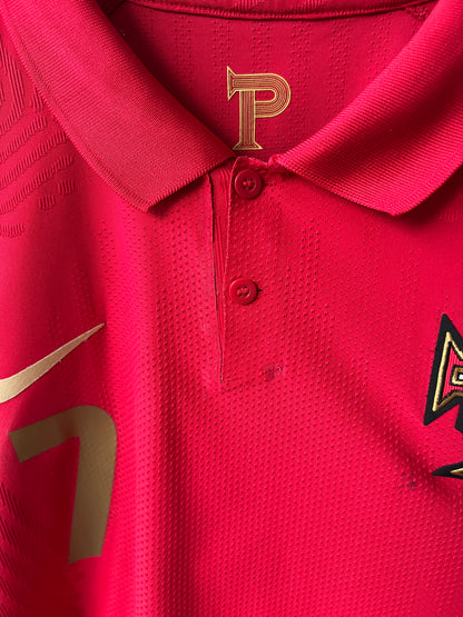 (XL) Portugal 2020-21 Home Player Version Shirt Ronaldo #7