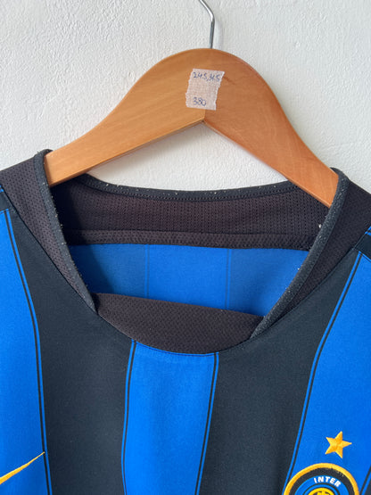 (XL) Inter Milan 2003-04 Home Shirt Adriano #10