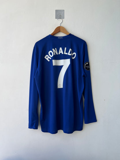 (XL) Manchester United 2008-09 Third Long Sleeve Shirt Ronaldo #7
