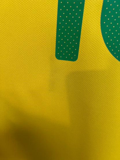 (XL) Brazil 2010-11 Home Shirt Ronaldinho #10