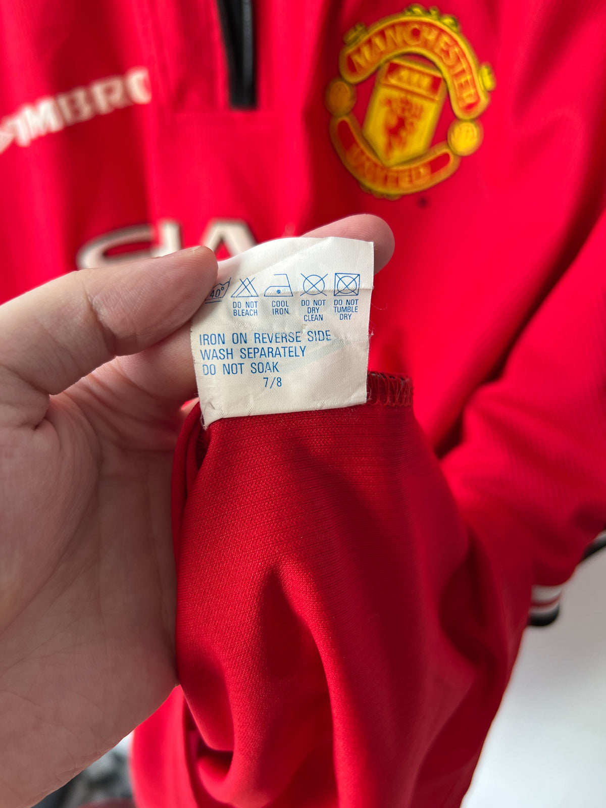 (XL) Manchester United 1998-00 Home Shirt Beckham #7