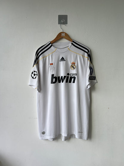 (XL fits L) Real Madrid 2009-10 Home Shirt Ronaldo #9
