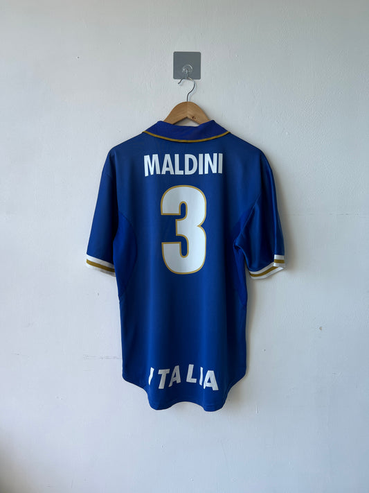 Italy 1996-97 Home Shirt Maldini #3 (L)