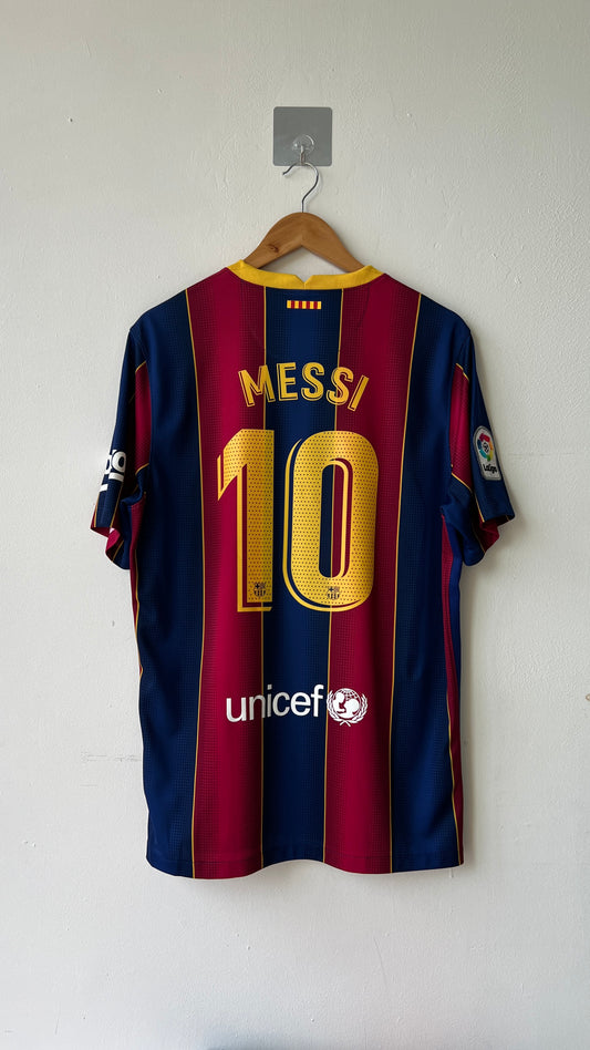 Barcelona 2020-21 Home Shirt Messi #10 (L)