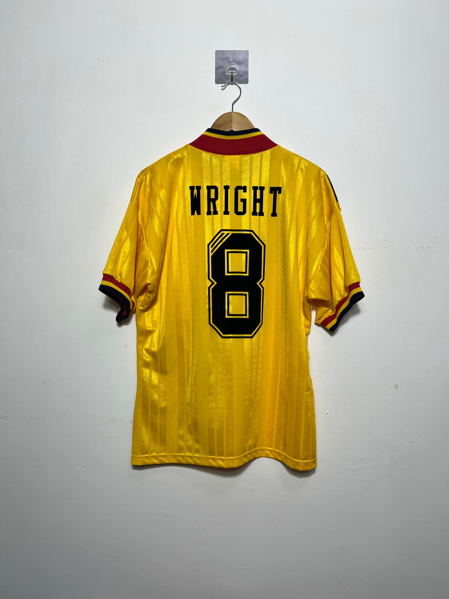 (M fits L) Arsenal 1993-94 Away Shirt Wright #8