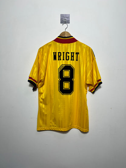 (M fits L) Arsenal 1993-94 Away Shirt Wright #8