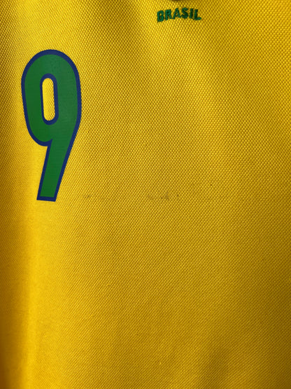 (L) Brazil 1998-00 Home Shirt Ronaldo #9
