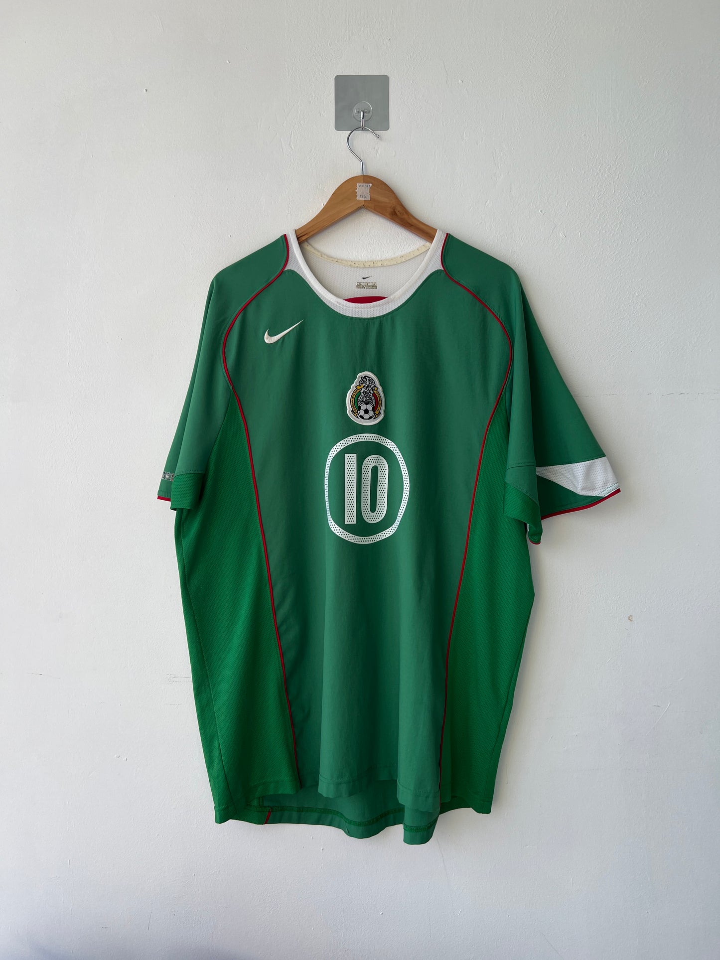 (XL) Mexico 2004-06 Home Shirt C. Blanco #10