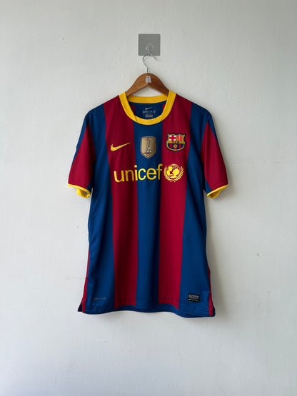 (M) Barcelona 2010-11 Home Shirt David Villa #7