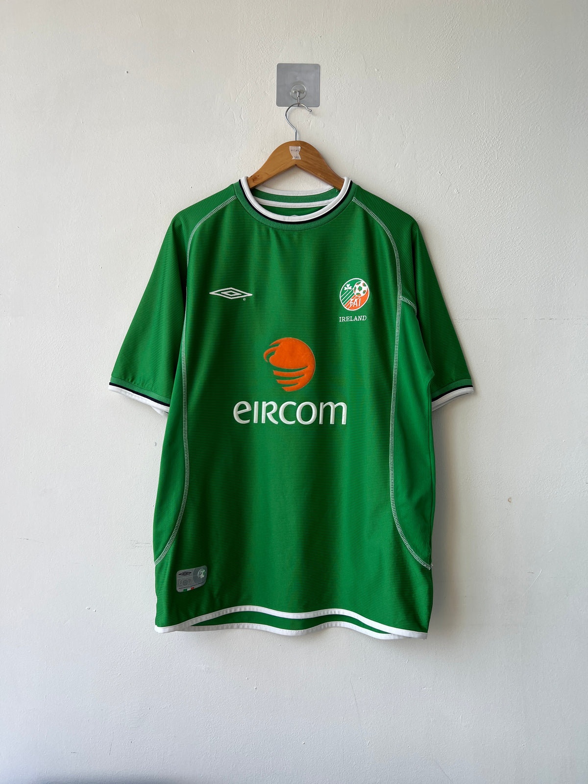 (L) Ireland 2002-03 Home Shirt Keane #6