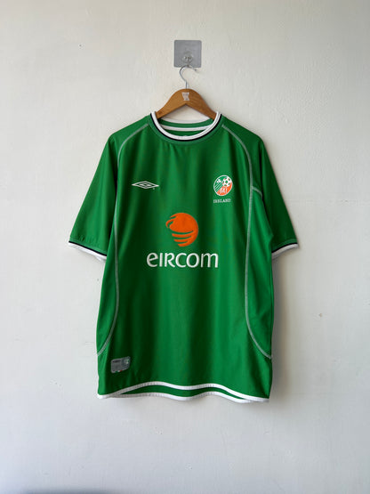 (L) Ireland 2002-03 Home Shirt Keane #6