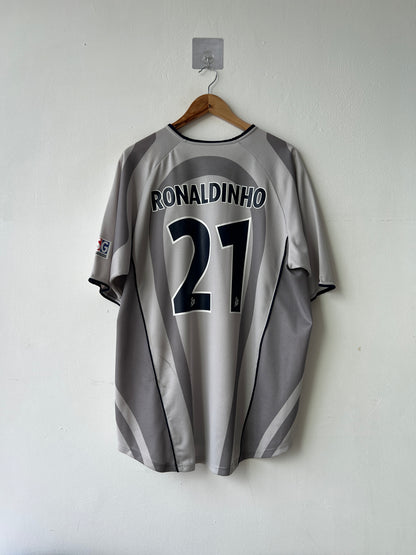 (XL) PSG 2001-02 Away Shirt Ronaldinho #21