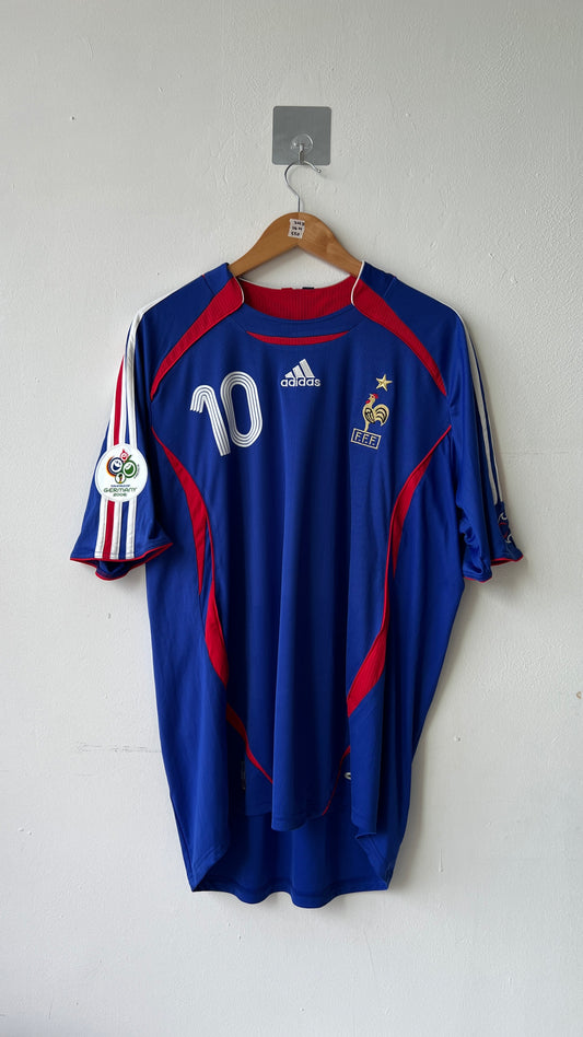 France 2006-07 Home Shirt Zidane #10 (XL)