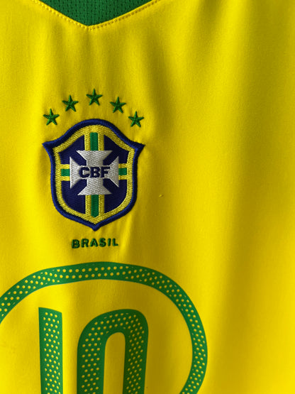 (L) Brazil 2004-06 Home Shirt Ronaldinho #10