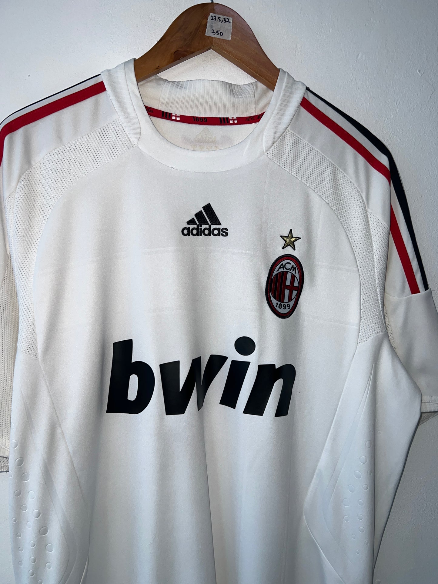 (L fits XL) AC Milan 2008-09 Away Shirt Beckham #32
