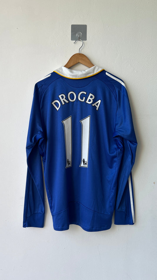 Chelsea 2008-09 Home L/S Shirt Drogba #11 (L)