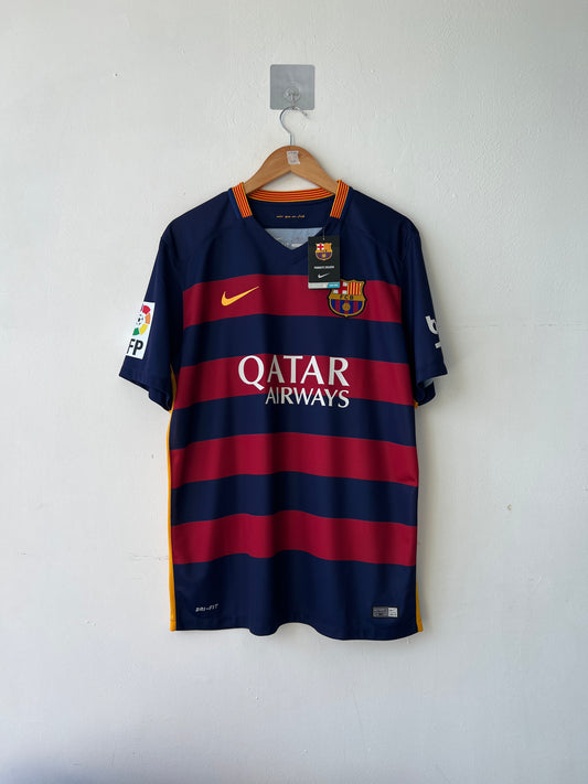 (L) Barcelona 2015-16 Home Shirt Messi #10 (NEW)