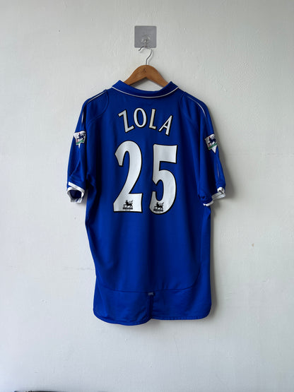 (L) Chelsea 2001-03 Home Shirt Zola #25