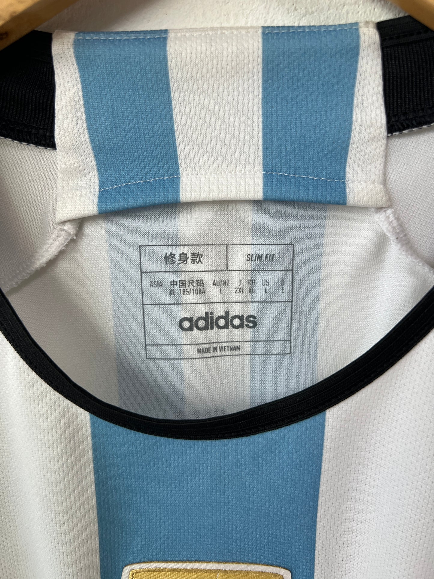 (L) Argentina 2022-23 Home Shirt Messi #10