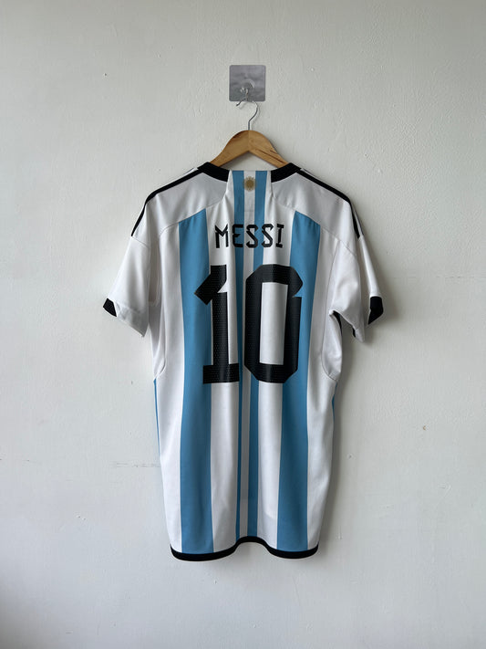 (L) Argentina 2022-23 Home Shirt Messi #10