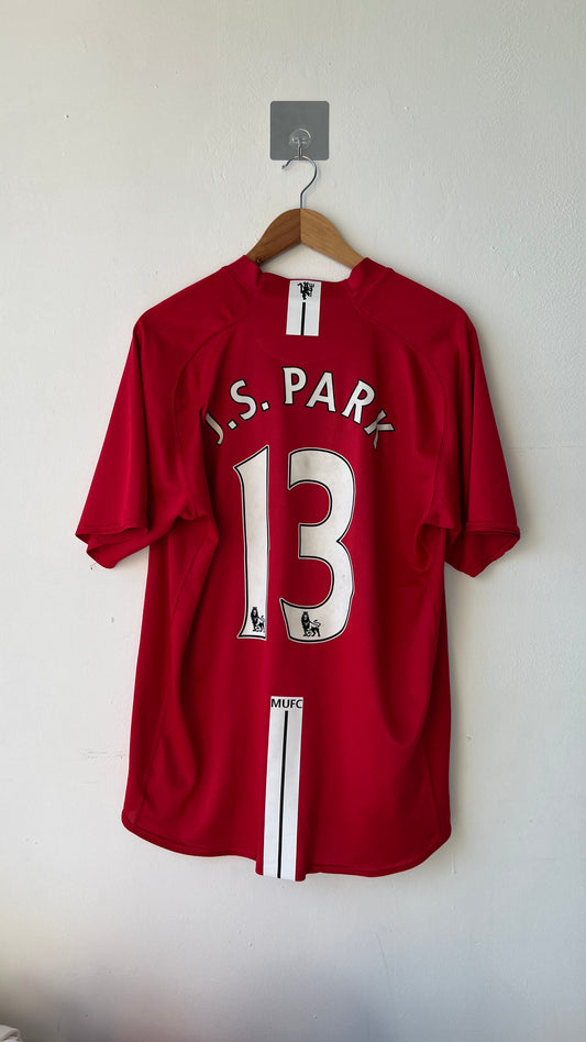 Manchester United 2007-09 Home Shirt J. S. Park #13 (XL)