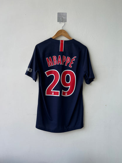 (L fits M) PSG 2018-19 Home Player Version Shirt Mbappe #29