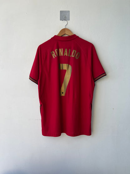 (XL) Portugal 2020-21 Home Player Version Shirt Ronaldo #7