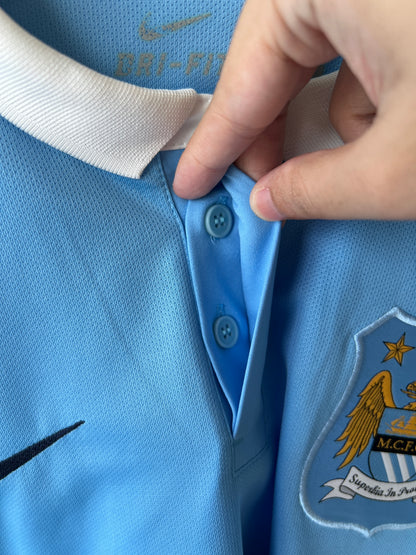 (L) Manchester City 2015-16 Home Shirt Kun Aguero #10 (NEW)