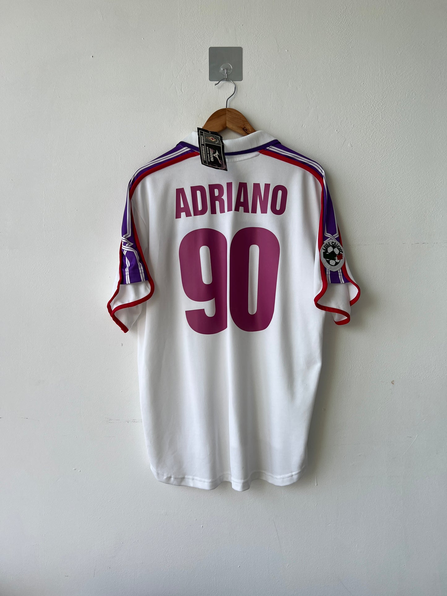 (L) Fiorentina 2001-02 Away Shirt Adriano #90 (NEW)
