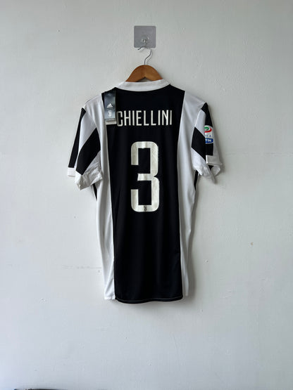 (M) Juventus 2017-18 Home Shirt Chiellini #3 (NEW)