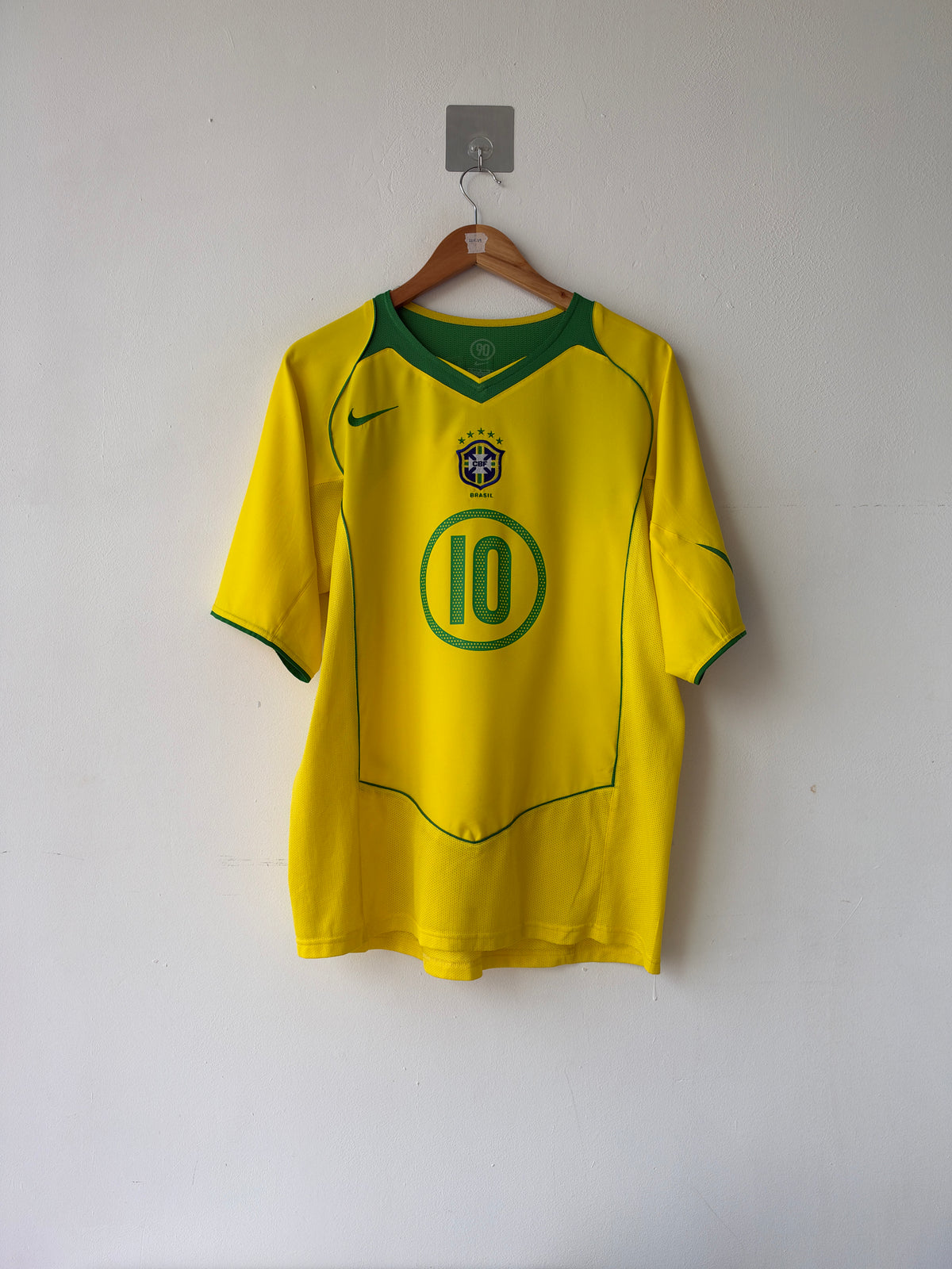(L) Brazil 2004-06 Home Shirt Ronaldinho #10