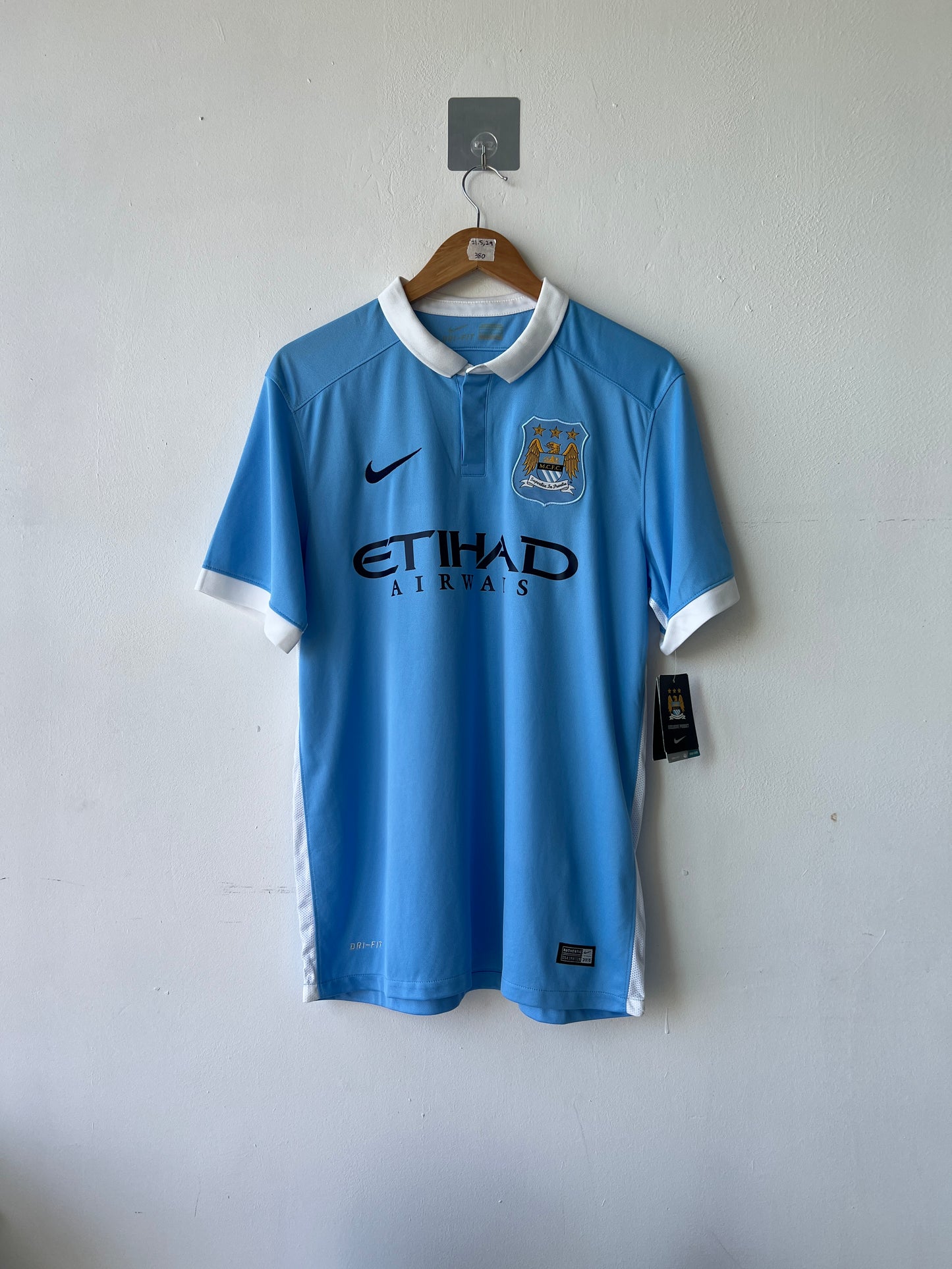 (L) Manchester City 2015-16 Home Shirt Kun Aguero #10 (NEW)