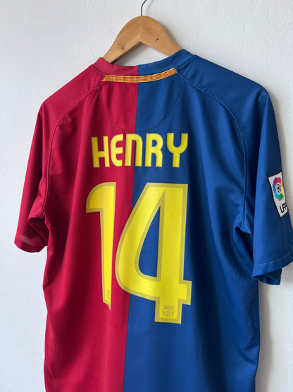 Barcelona 2008-09 Home Shirt Henry #14 (M)