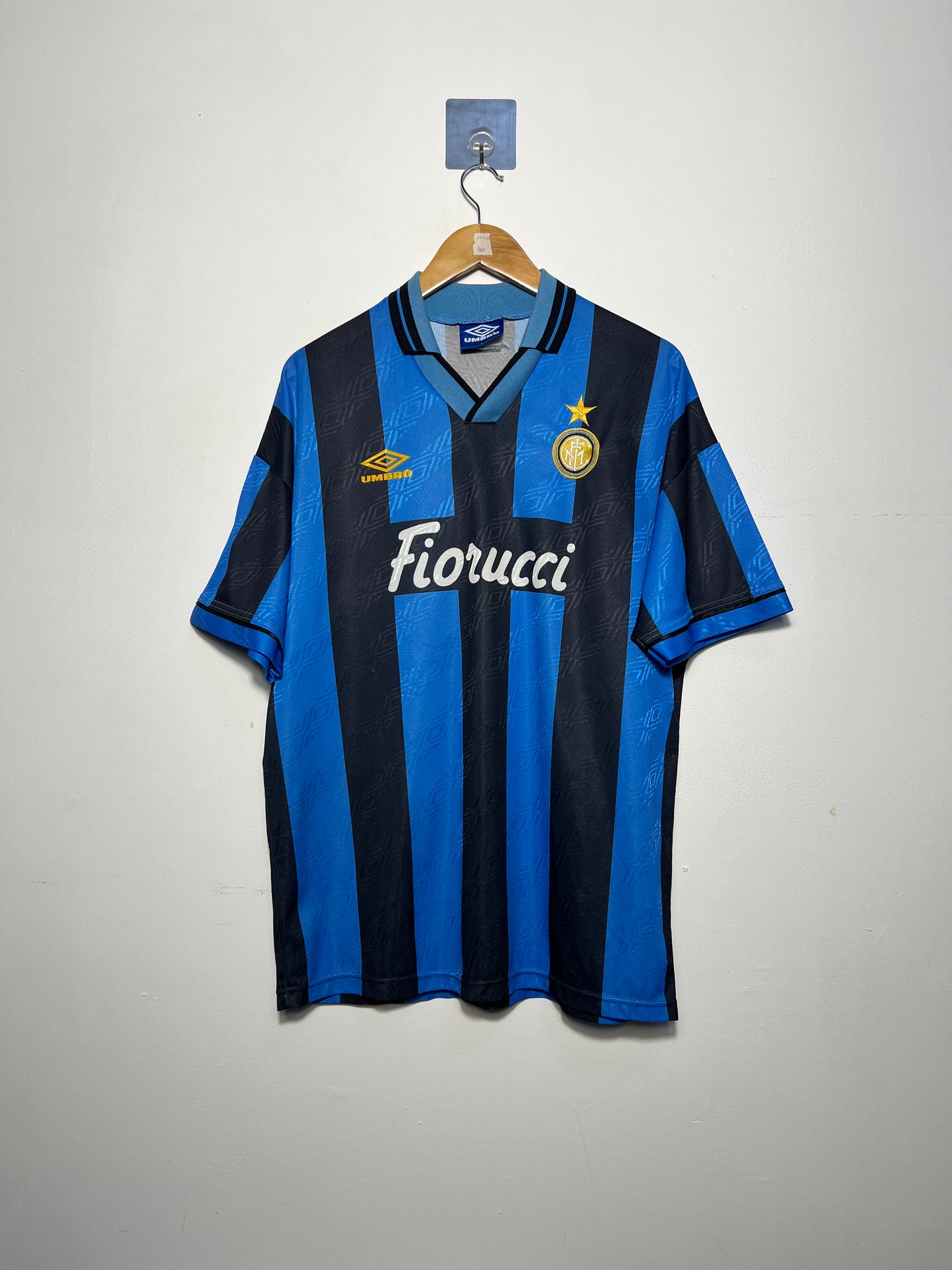 (L) Inter Milan 1994-95 Home Shirt Bergkamp #10