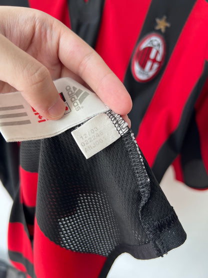 (XL) AC Milan 2003-04 Home Shirt Kaka #22