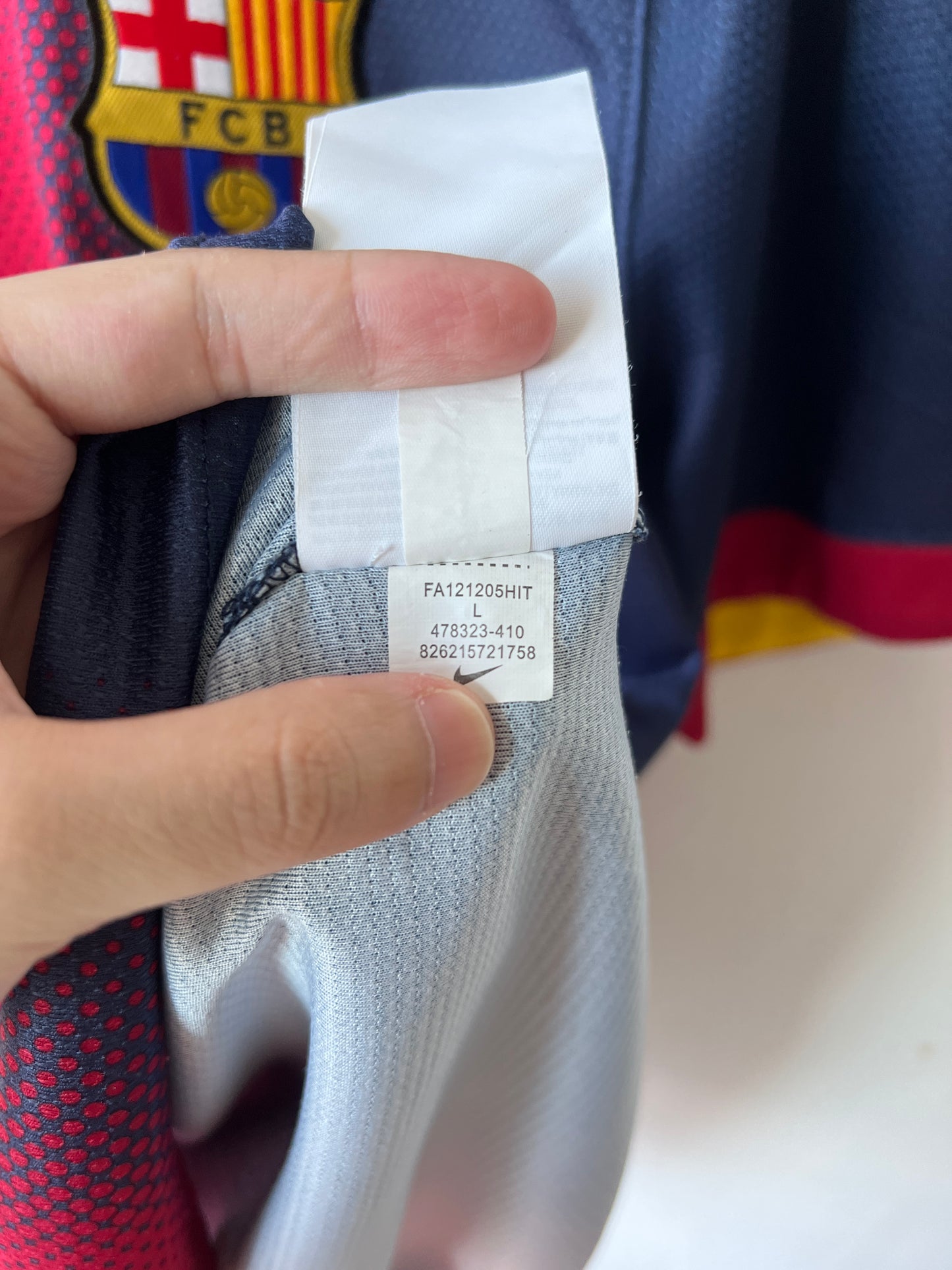 (L) Barcelona 2012-13 Home Shirt A. Iniesta #8