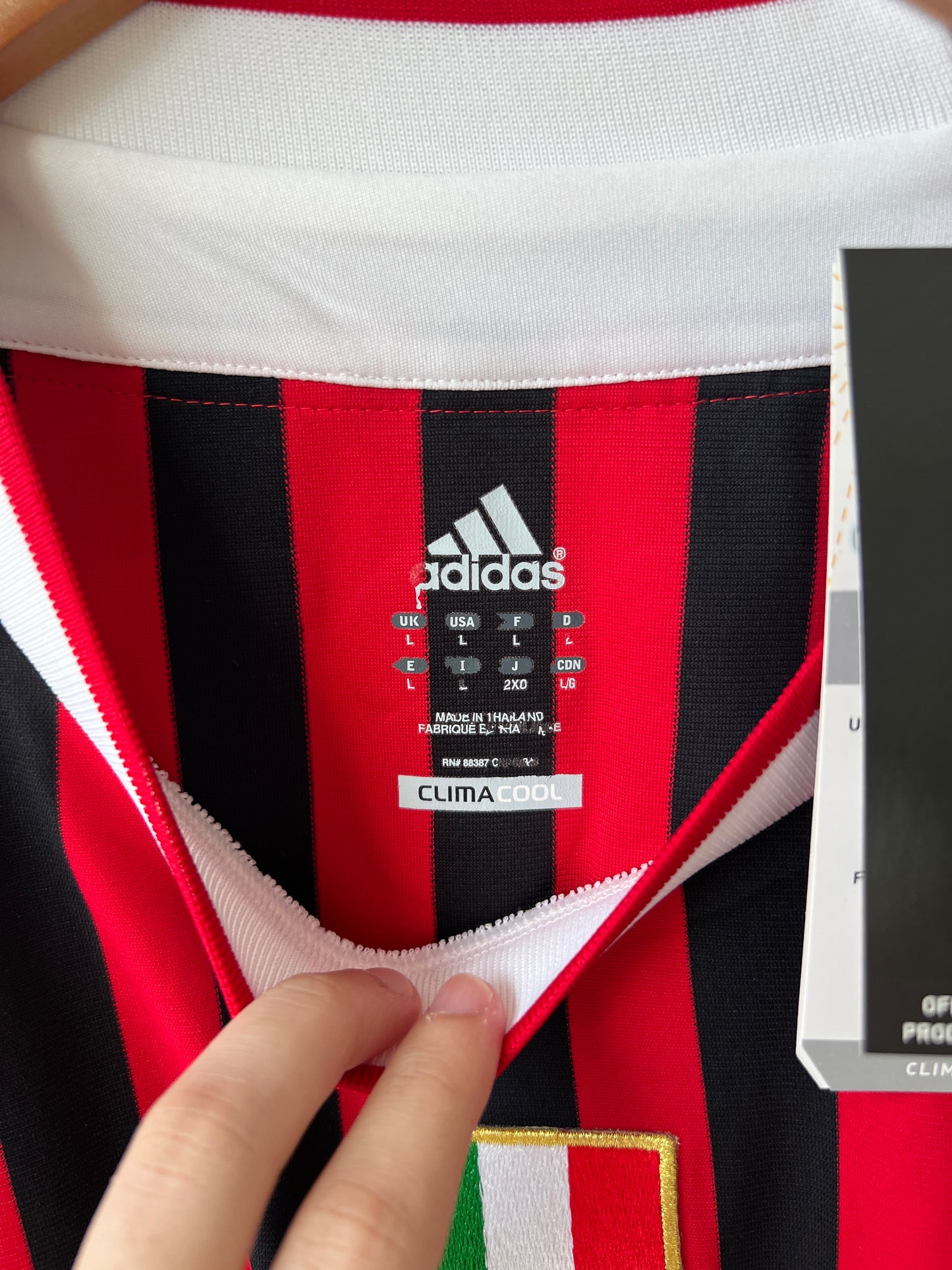 (L) AC Milan 2011-12 Home Shirt Nesta #13 (NEW)