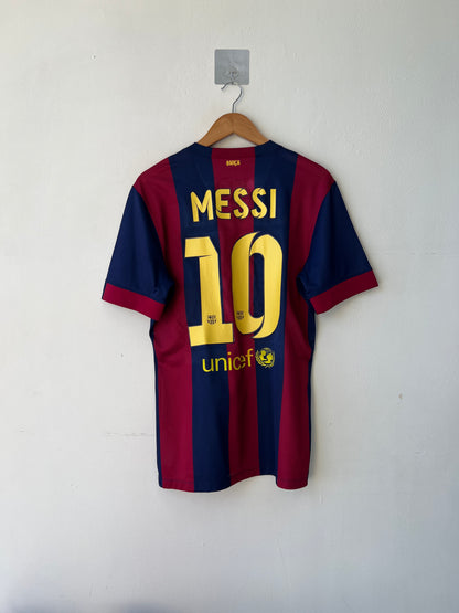 (L) Barcelona 2014-15 Home Player Version Shirt Messi #10